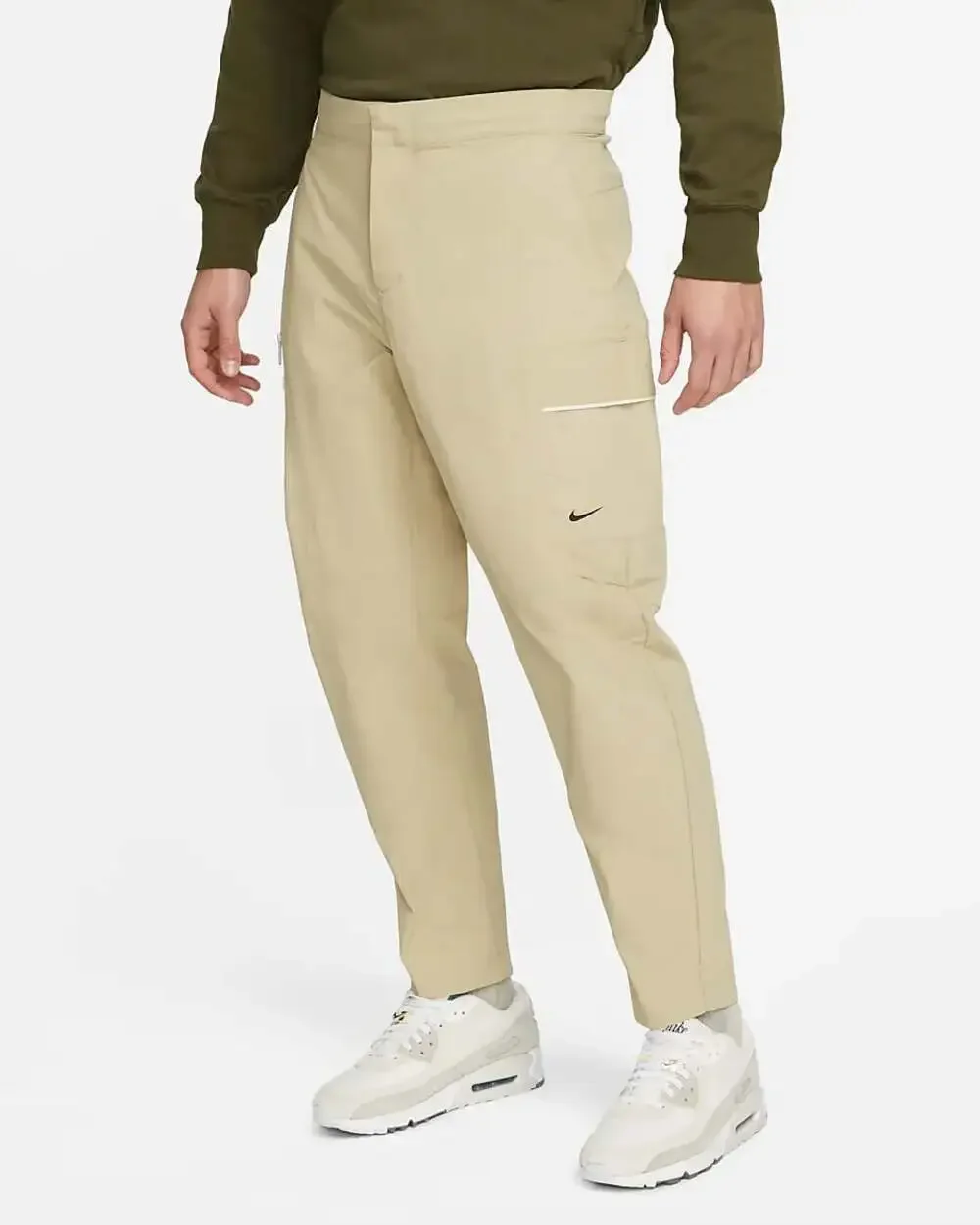 Nike Men's Size 36 Beige Nylon Sportswear Style Essentials Utility Pants